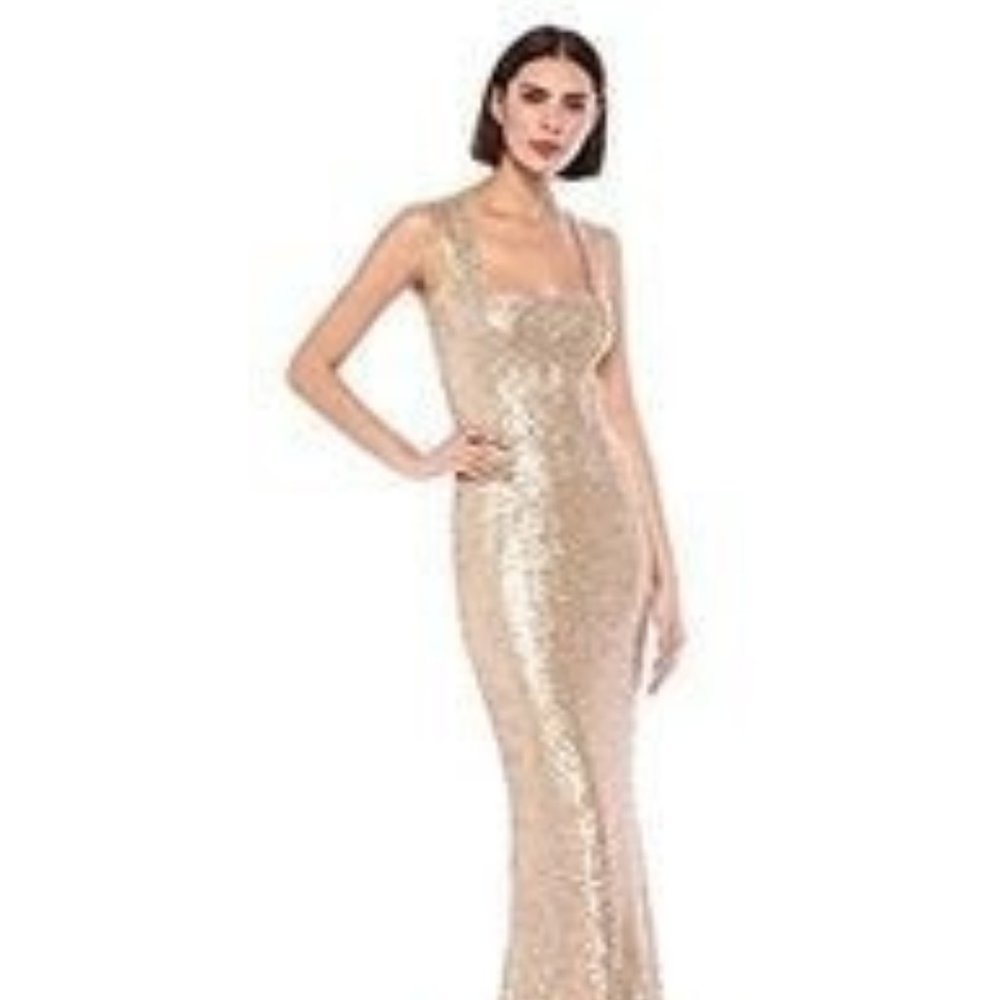 Dress Population Women's Raven Gown